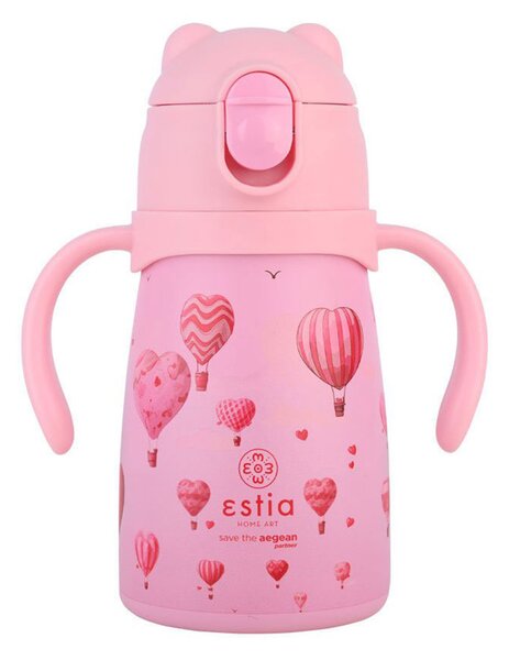 Παγούρι - Θερμός 300ml Με Καλαμάκι Estia Save The Aegean Love Ascend 01-33231
