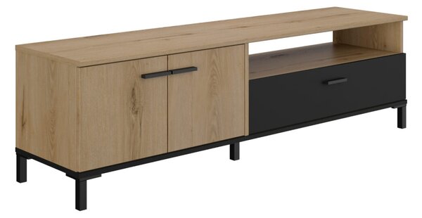 Trust Έπιπλο Τηλεόρασης 160x40x47εκ. Helvezia Oak / Black