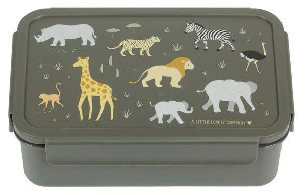 Φαγητοδοχείο Με Χωρίσματα 1.2lt (22x14.5x7) Α Little Lovely Company Savanna BBSAGR65