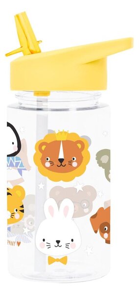 Παγούρι 450ml Με Καλαμάκι Α Little Lovely Company Animal Friends DBAFYE90