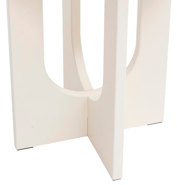 Βοηθητικό Τραπεζάκι (Φ40x50.5) A-S Bloom Ivory 206046A