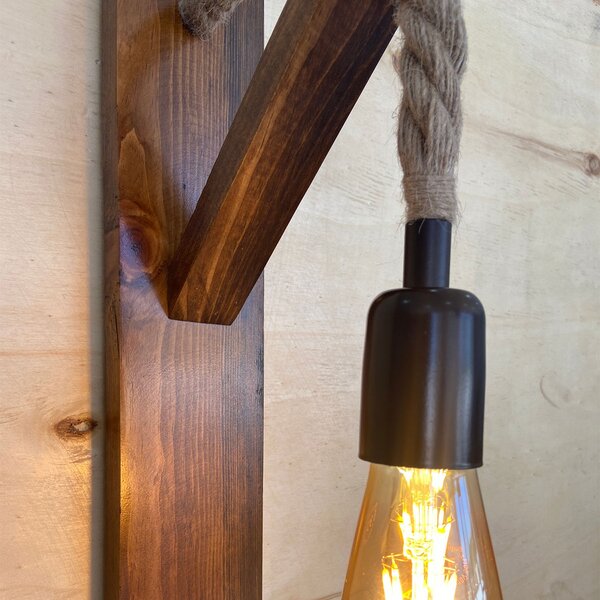 Απλίκα Τοίχου A-G Ahsap 806ALD1467 Walnut