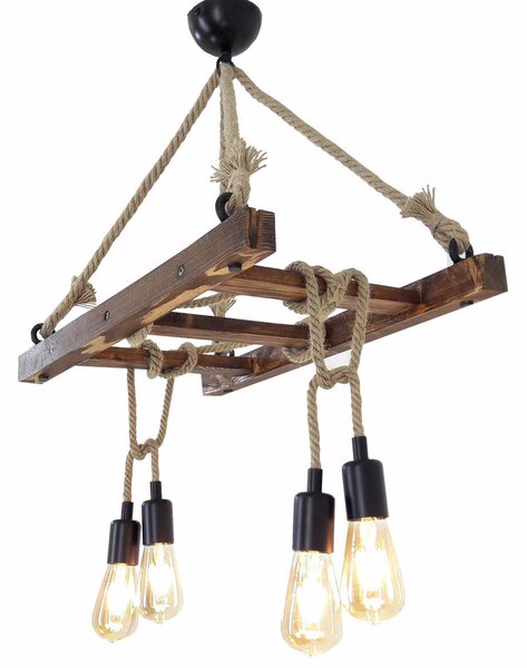 Φωτιστικό Οροφής Πολύφωτο A-G Merdiven 806ALD1492 Walnut