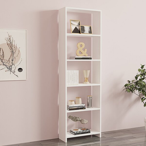Βιβλιοθήκη Δαπέδου 5 Θέσεων (50x19.6x150) A-G New 835PUQ3627 White