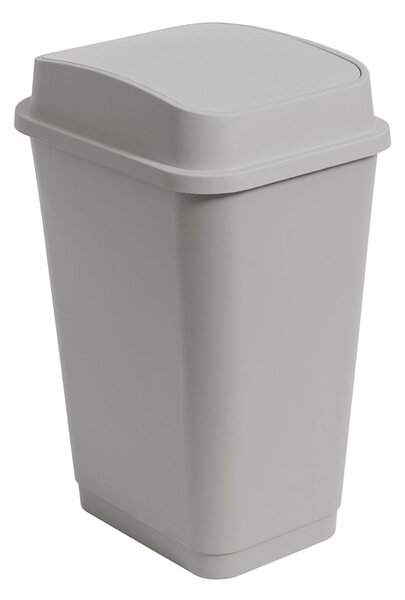 Κάδος Απορριμμάτων (33x44x56) Estia 50lt Fliptop 2 Γκρι 02-49238