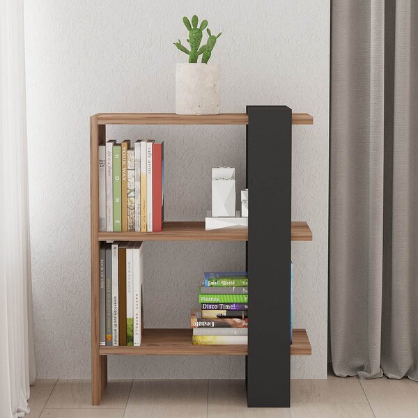 Βιβλιοθήκη Δαπέδου 2 Θέσεων (51.8x25x70) A-G Ova 835PUQ3643 Oak/Anthracite