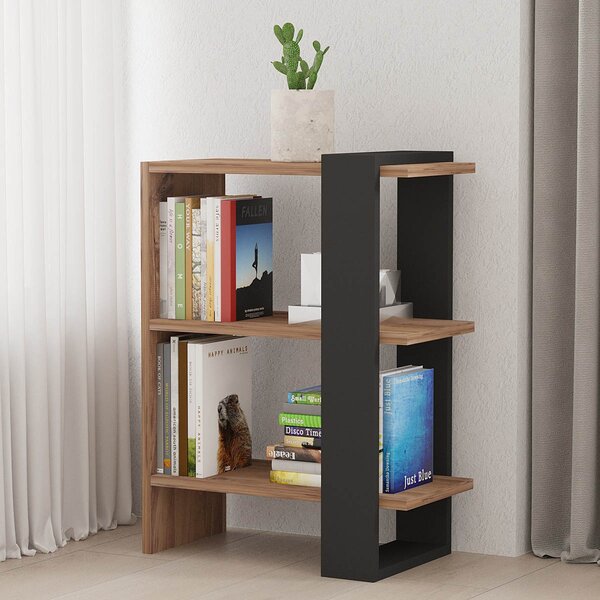 Βιβλιοθήκη Δαπέδου 2 Θέσεων (51.8x25x70) A-G Ova 835PUQ3643 Oak/Anthracite