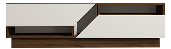 Έπιπλο Τηλεόρασης (160x40x45) A-G Koza 835PUQ3058 Walnut/White