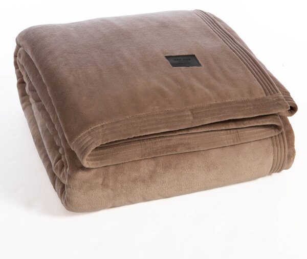 Κουβέρτα Βελουτέ Υπέρδιπλη (230x240) Nef-Nef Homeware Elements Velosso Mocca