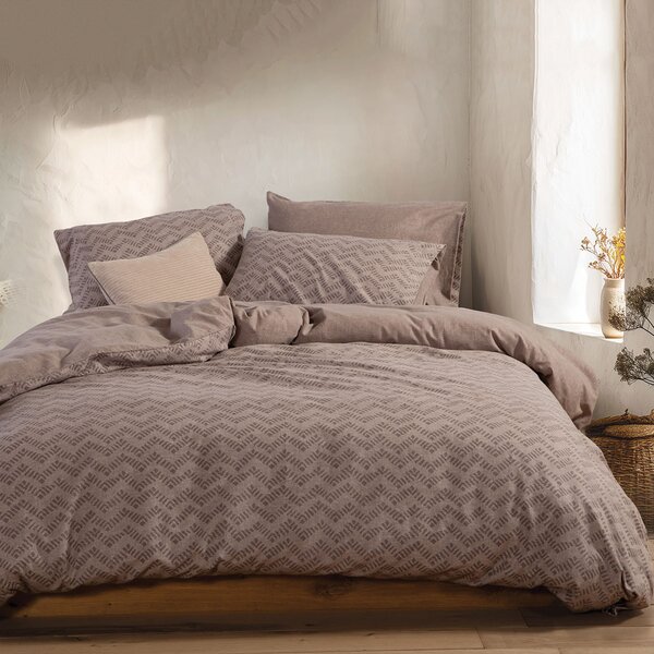 Φανελένια Σεντόνια Μονά (Σετ) Nef-Nef Homeware Flannel Otrando Mocca