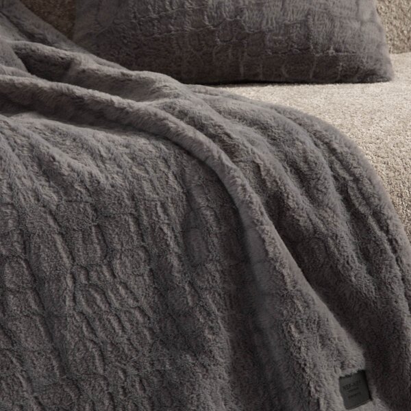 Διακοσμητικό Μαξιλάρι Γούνινο (45x45) Nef-Nef Homeware Mentor Grey