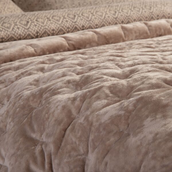 Λεπτό Πάπλωμα Βελουτέ Υπέρδιπλο (230x240) Nef-Nef Homeware Premium Priver Beige