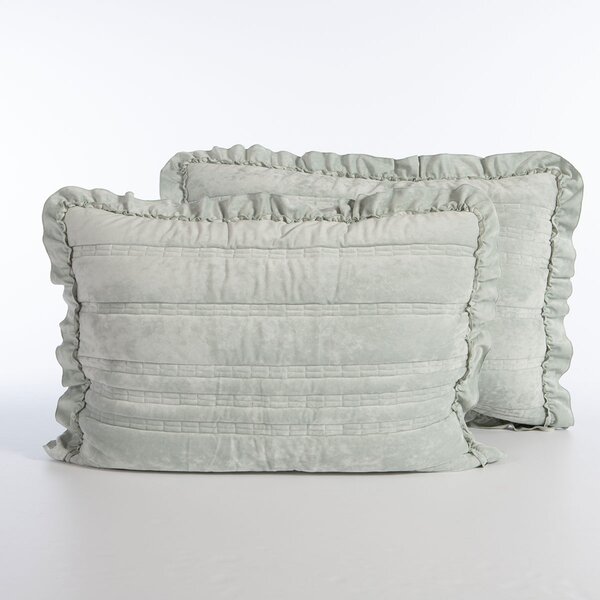 Ζεύγος Μαξιλαροθήκες (52x72) Nef-Nef Homeware Elements Sirion Mint Grey