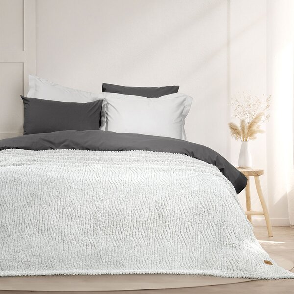 Κουβέρτα Fleece Υπέρδιπλη (220x240) Nima Serenus Grey
