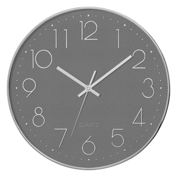 Ρολόι Τοίχου (Φ30) Αθόρυβο A-S Grey 167038B
