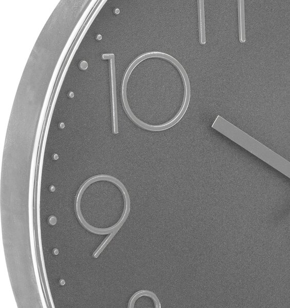 Ρολόι Τοίχου (Φ30) Αθόρυβο A-S Grey 167038B