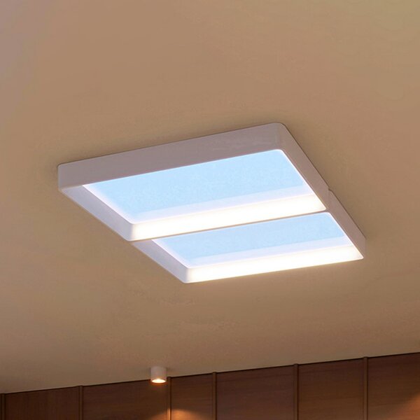 Philips Φωτιστικό οροφής SKYLIGHT VITA UP, 68x45 εκ., λευκό, CCT, IP44, ρυθμιζόμενος, Λευκό, Σαλόνι / τραπεζαρία, Πλαστικό, σύγχρονο