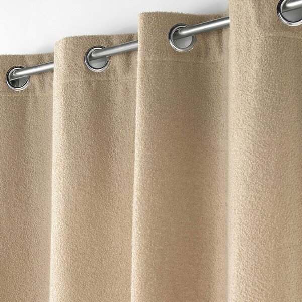 Κουρτίνα Μπουκλέ (140x240) Με Τρουκς L-C Wooly Beige 1612082