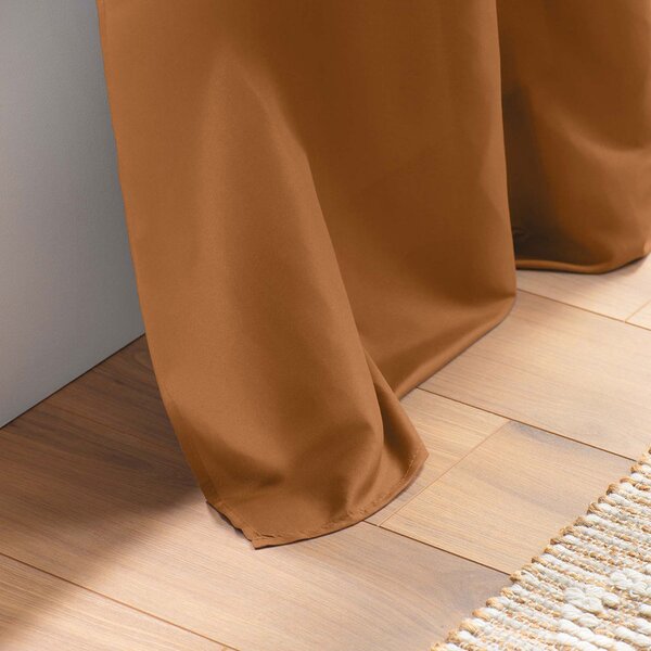 Κουρτίνα (140x260) Με Τρουκς L-C Absolu Camel Brown 1612586