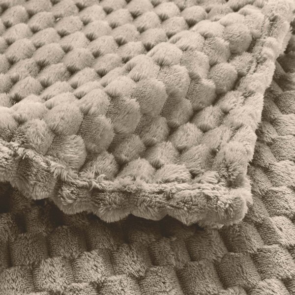 Κουβέρτα Καναπέ Fleece (125x150) L-C Mini Frosty Taupe 1612812