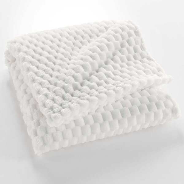 Κουβέρτα Καναπέ Fleece (125x150) L-C Mini Frosty Naturel 1612814