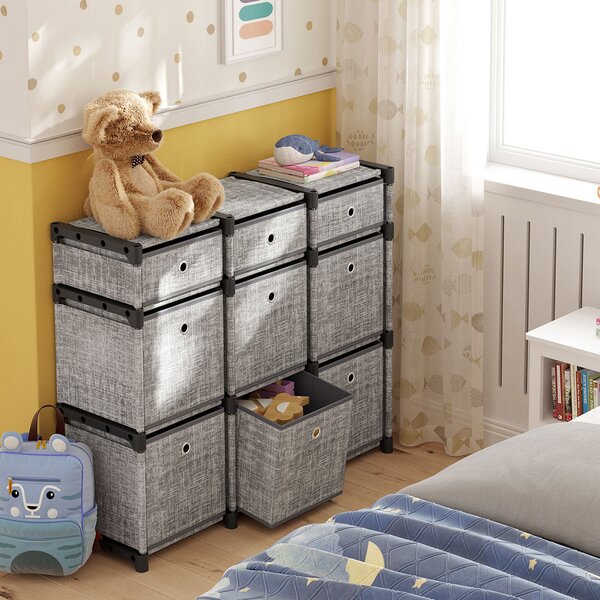 Υφασμάτινη Συρταριέρα 9 Θέσεων (83.5x30x79.5) Songmics LSN603G12