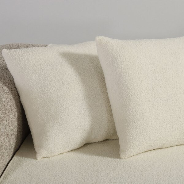 Διακοσμητικό Μαξιλάρι Μπουκλέ (50x50) Nef-Nef Homeware Breda Ecru