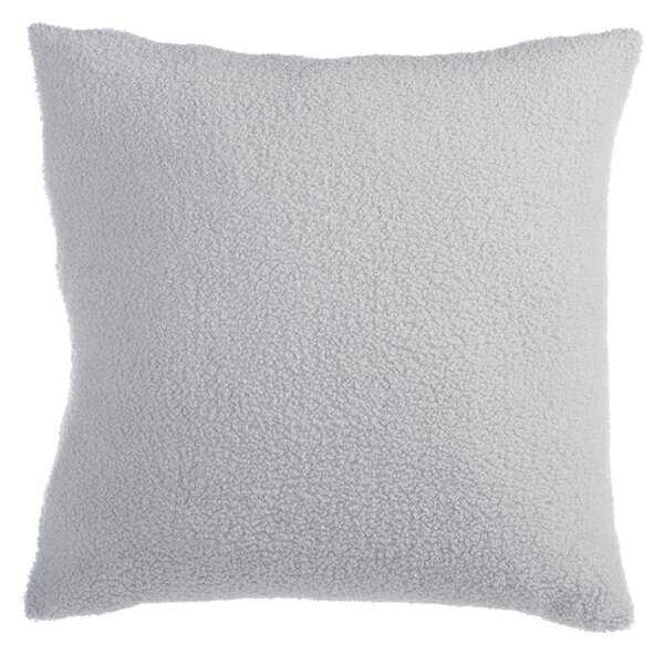 Διακοσμητικό Μαξιλάρι Μπουκλέ (50x50) Nef-Nef Homeware Breda Silver