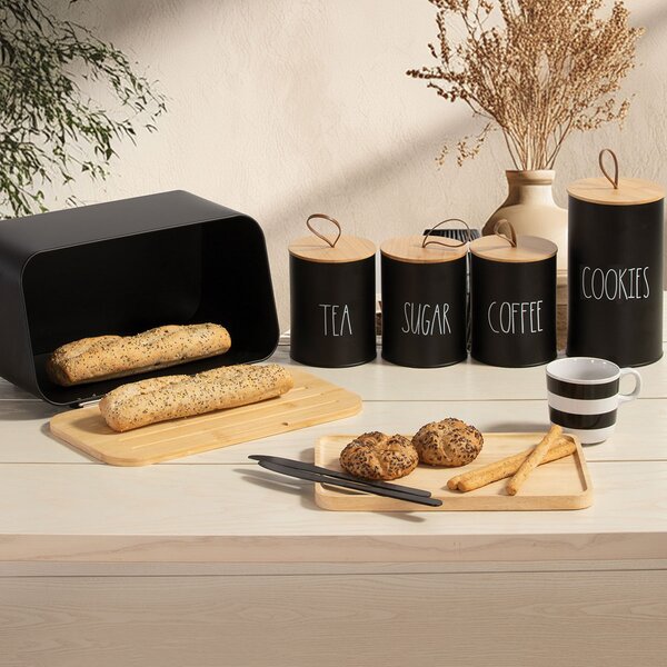 Ψωμιέρα (34.5x19x17) Nef-Nef Homeware Black