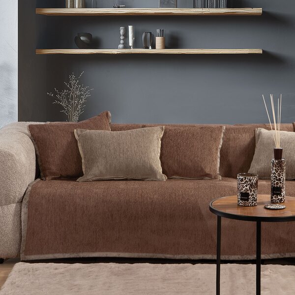 Ριχτάρι Πολυθρόνας 2 Όψεων (180x180) Nef-Nef Homeware Tanger Brown/Ecru