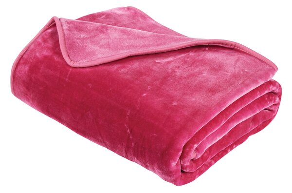 Κουβέρτα Βελουτέ Μονή (160x220) Das Home Velour 0294 Pink