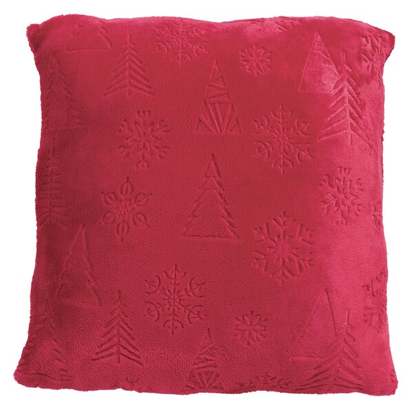 Χριστουγεννιάτικο Μαξιλάρι Fleece (40x40) Das Home 1375 Red