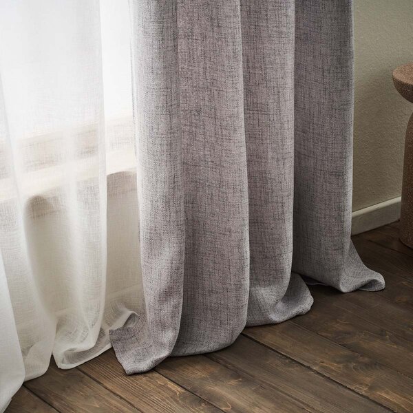 Κουρτίνα (140x280) Με Τρουκς Gofis Home Magna Grey AW26 495/15