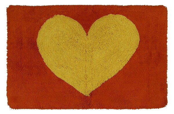 Πατάκι Μπάνιου (50x80) San Lorentzo Heart Κόκκινο
