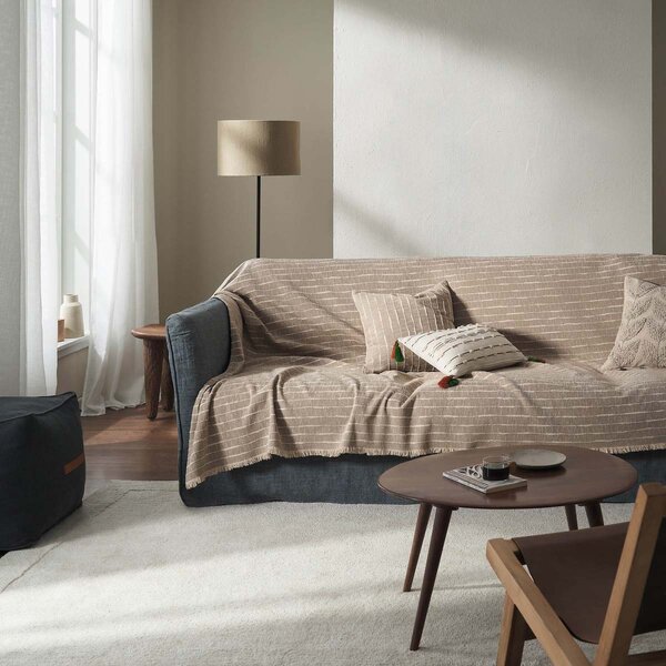 Ριχτάρι Καναπέ Τετραθέσιου 2 Όψεων (180x350) Gofis Home Vespera Beige 148/06