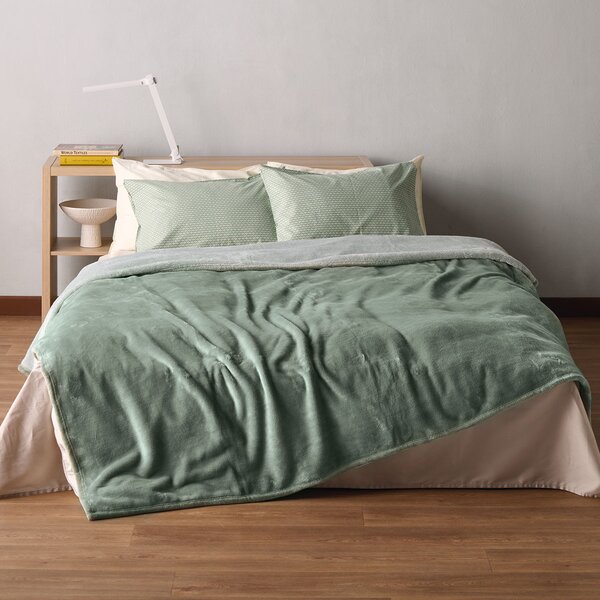 Κουβέρτα Βελουτέ Υπέρδιπλη (220x240) Kentia Loft Yolanda 10 Green
