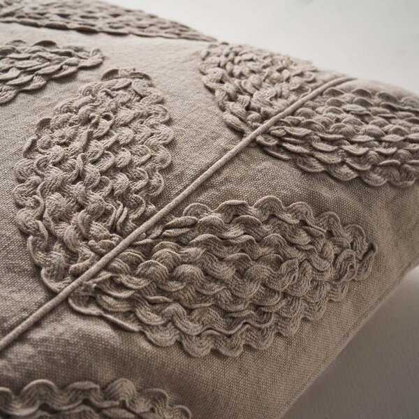 Διακοσμητική Μαξιλαροθήκη (45x45) Gofis Home Eleanor Beige 172/06