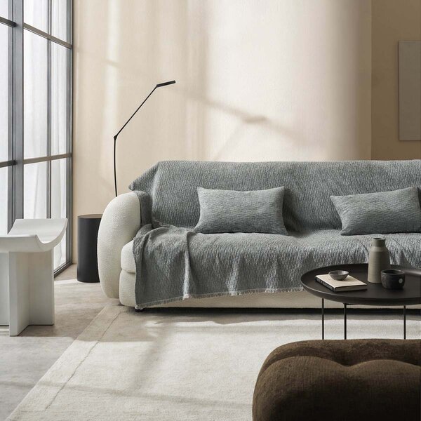 Ριχτάρι Καναπέ Τετραθέσιου (180x350) Gofis Home Ondine Weed Grey 184/07