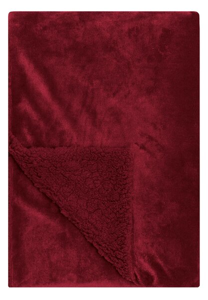 Διακοσμητικό Ριχτάρι Fleece/Κουβέρτα Καναπέ (130x170) Kentia Stylish Ivanna 05 Bordeaux