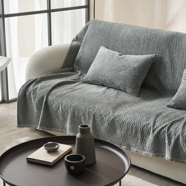 Ριχτάρι Καναπέ Τετραθέσιου (180x350) Gofis Home Ondine Weed Grey 184/07