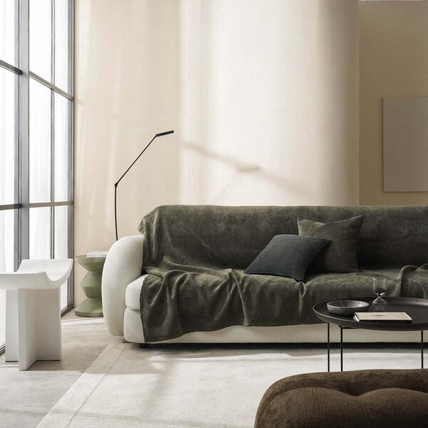 Ριχτάρι Καναπέ Διθέσιου Βελουτέ (180x250) Gofis Home Nimbus Weed Green 447/57