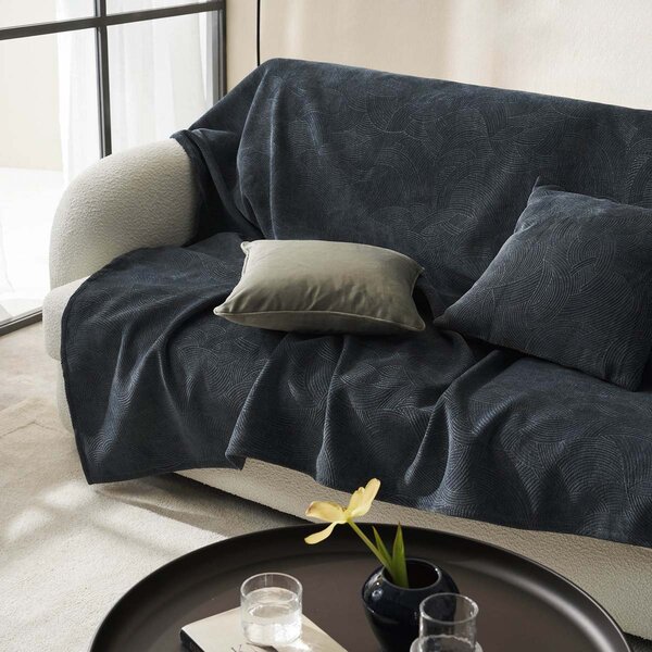 Ριχτάρι Πολυθρόνας Βελουτέ (180x180) Gofis Home Nimbus Pearl Grey 447/42