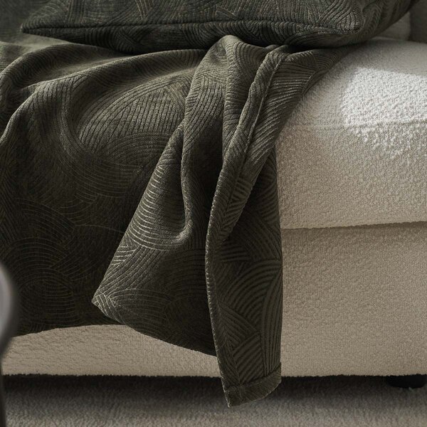 Ριχτάρι Καναπέ Διθέσιου Βελουτέ (180x250) Gofis Home Nimbus Weed Green 447/57