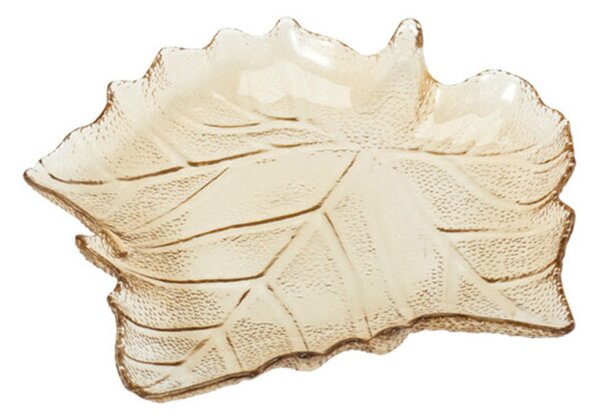 Διακοσμητικό Μπολ (26.3x25.5x4) K-M Leaf Light Brown AC5000430