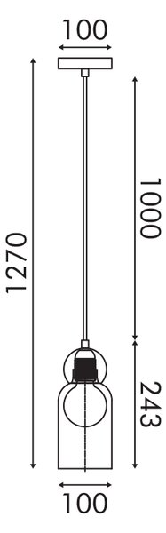 Φωτιστικό Οροφής Μονόφωτο Aca Juliette LT1522PCB Cognac/Brass