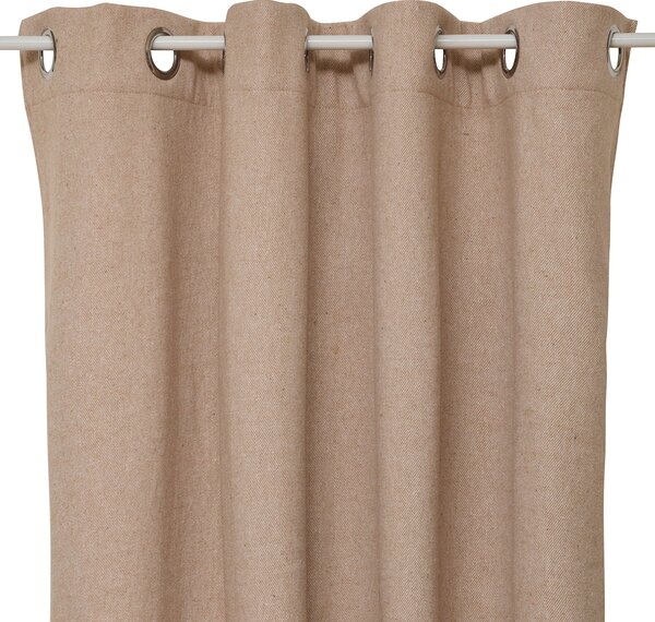 Θερμομονωτική Κουρτίνα (140x260) Με Τρουκς A-S Kys Linene Beige 172435C