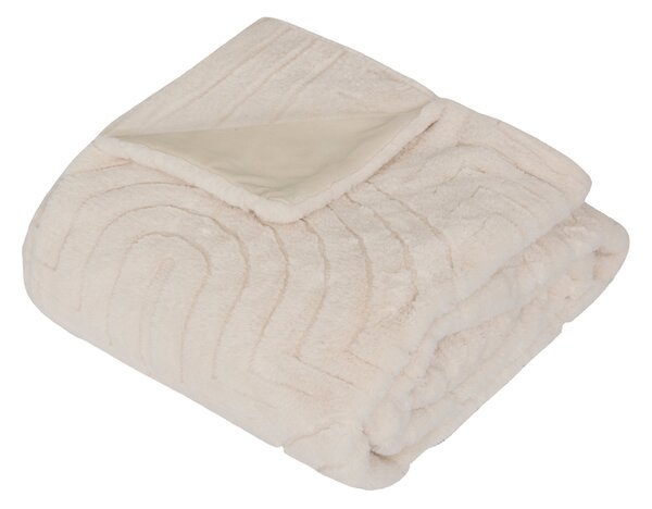 Γούνινη Κουβέρτα Καναπέ (120x160) A-S Arka Ivory 212412
