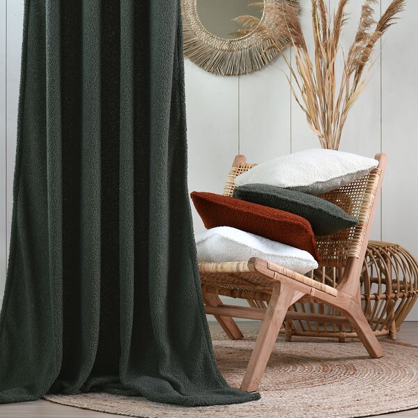 Κουρτίνα Μπουκλέ (140x260) Με Τρουκς S-F Paddou Khaki R6D525004