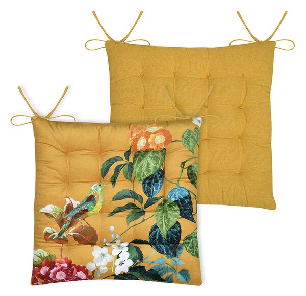 Μαξιλάρι Καρέκλας 2 Όψεων (38x38) S-F Emmy Mustard CUD917001GAL