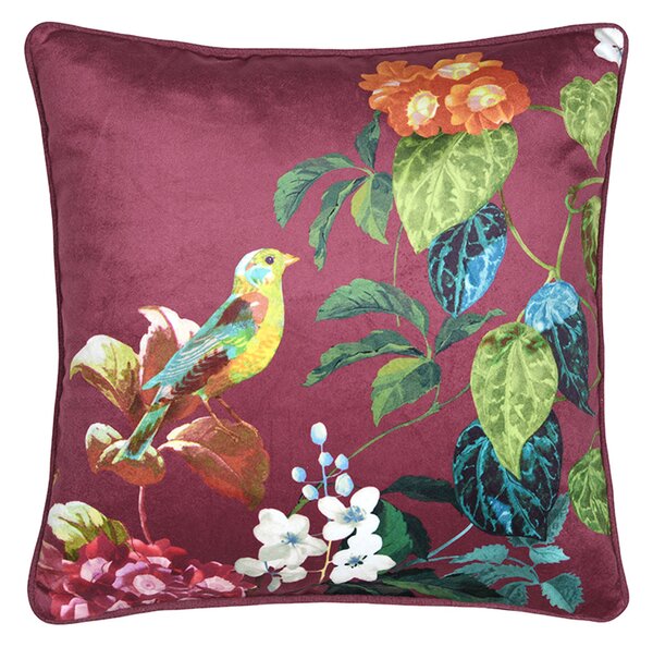 Διακοσμητικό Μαξιλάρι Βελουτέ (40x40) S-F Emmy Bordeaux C0D917001
